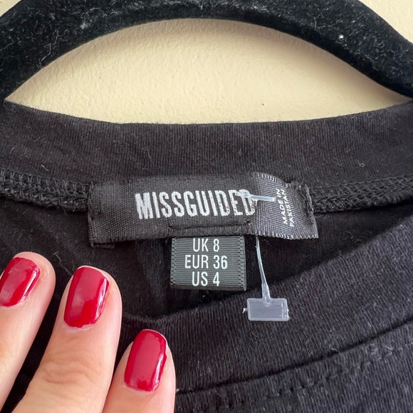 Missguided Antisocial Butterfly Black T-Shirt - Picture 5 of 6